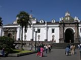 Ecuador Quito 02-04 Old Quito Plaza Grande Cathedral